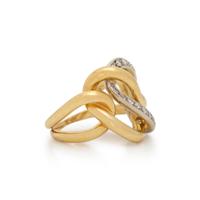 BICOLOR GOLD AND DIAMOND RING