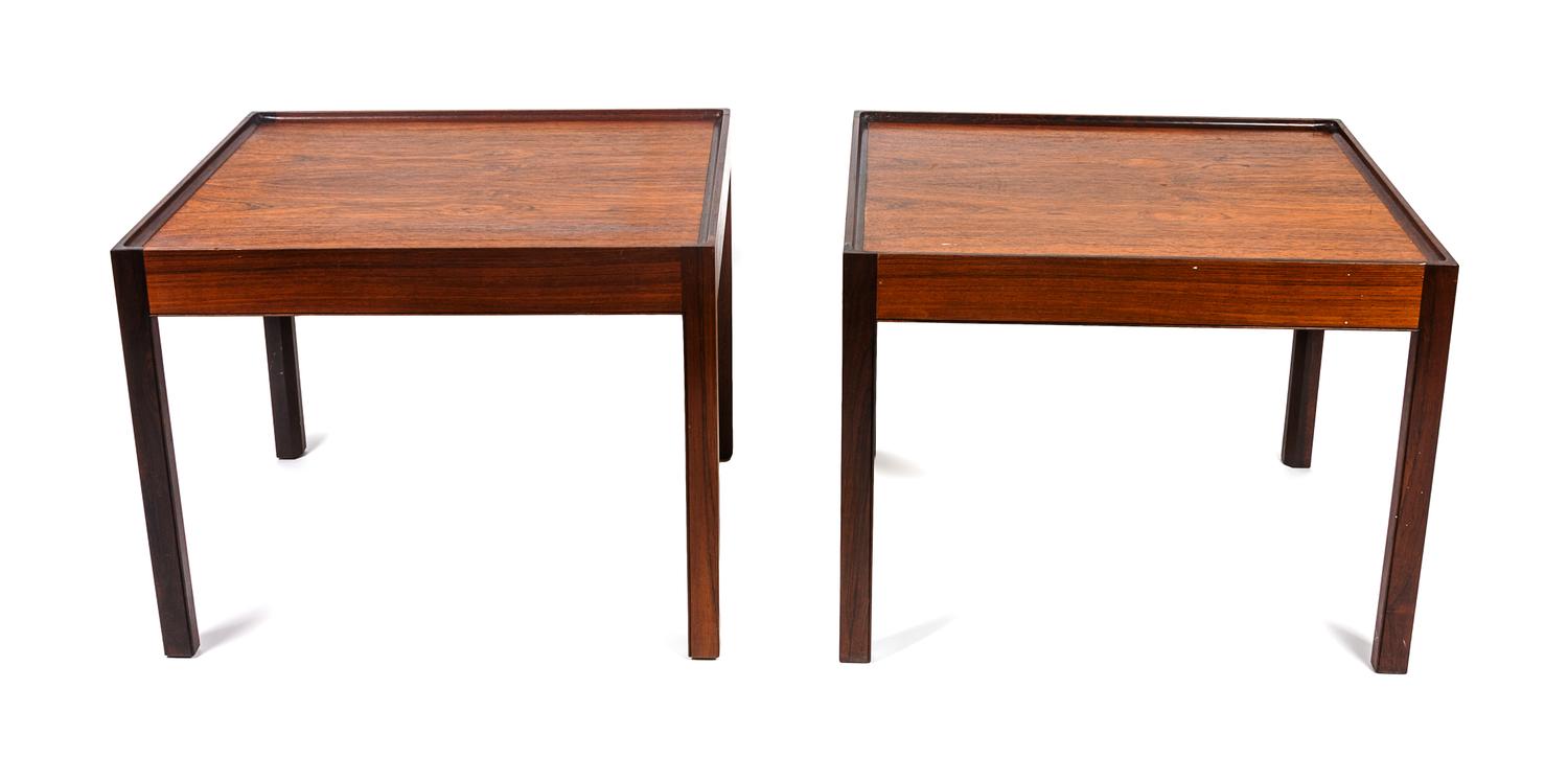 A Pair of Teak Side Tables — MID 20TH CENTURY