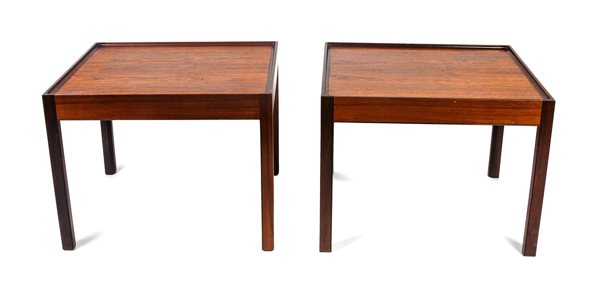 A Pair of Teak Side Tables — MID 20TH CENTURY