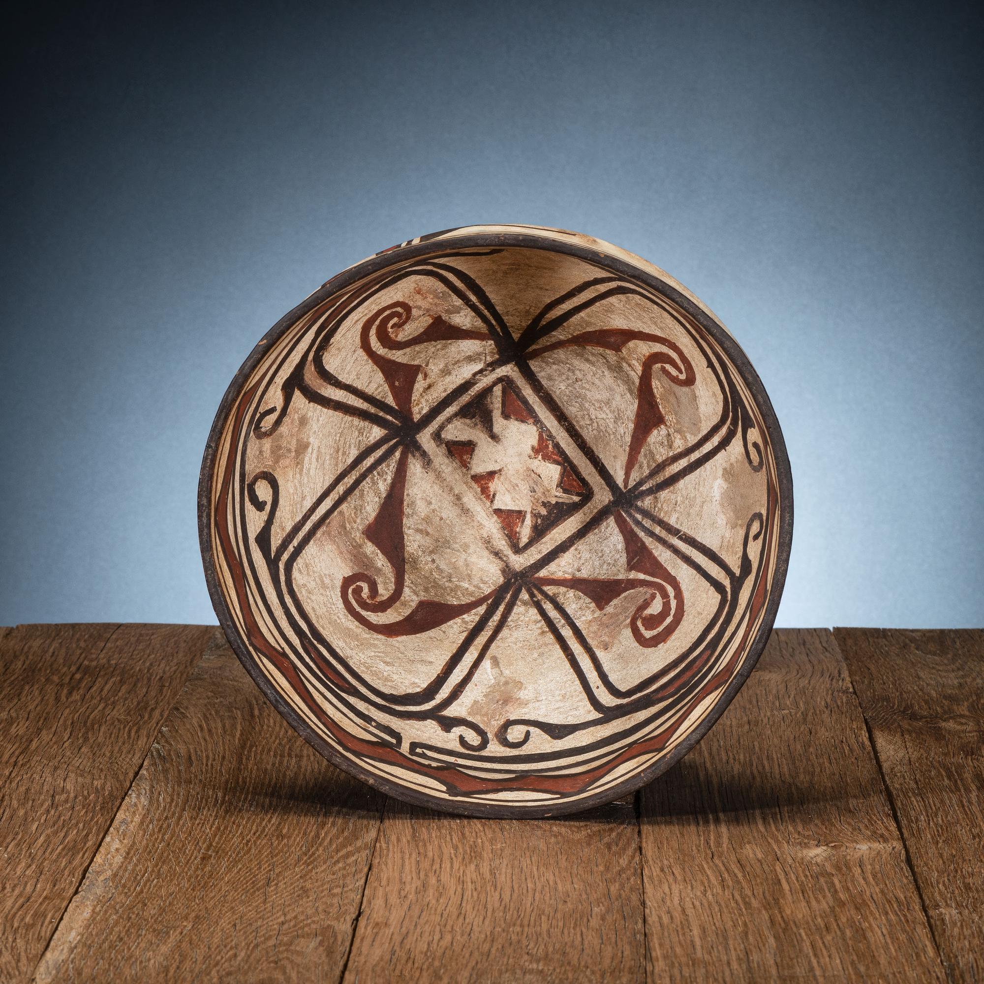 Zuni Polychrome Pottery Bowl