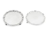 Two George II Silver Salvers
