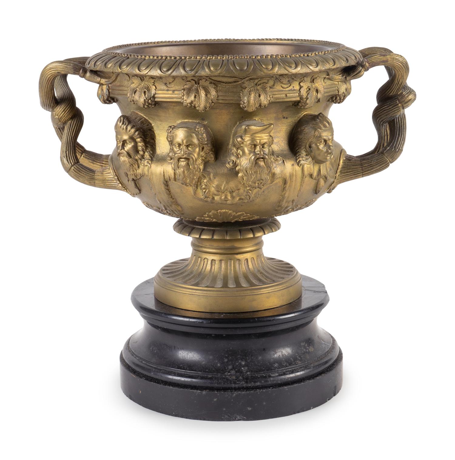 A Grand Tour Bronze Warwick Vase after the Antique — 19TH CENTURY