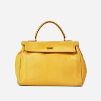An Hermès Kelly Retourne 35 in Sable Calf Leather Hermès