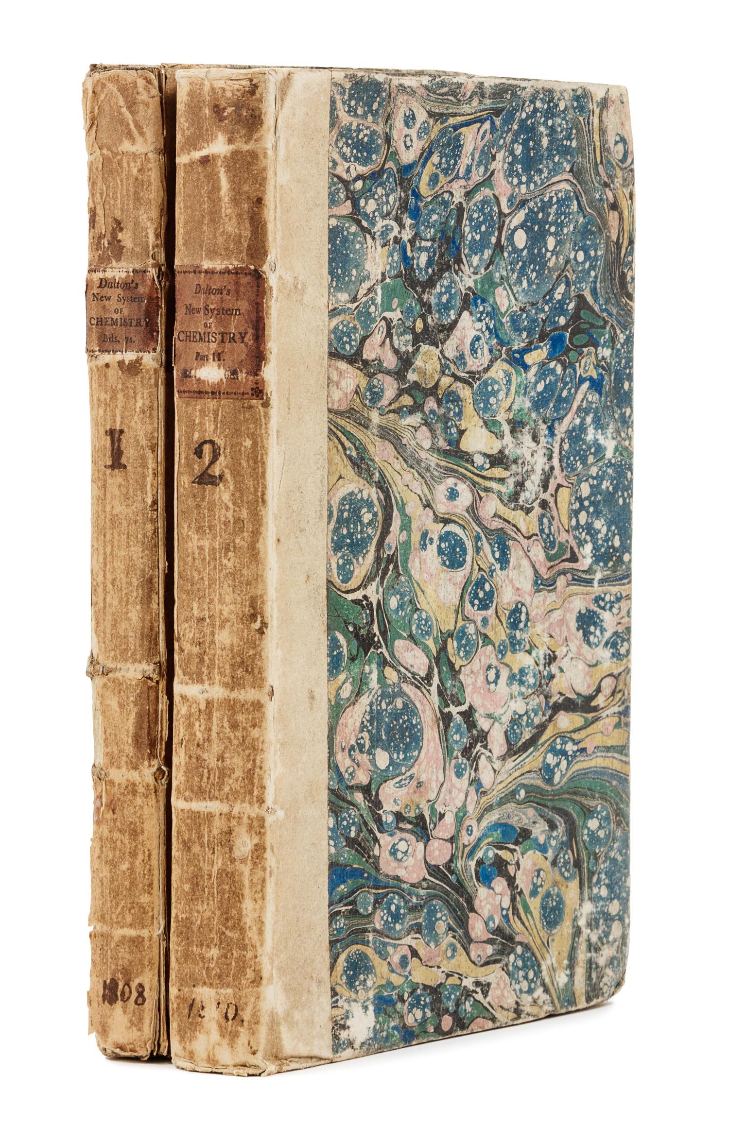 DALTON, John (1766-1844). A New System of Chemical Philosophy . Manchester: S. Russell for R. Bickerstaff, 1808 [part 1]; Russell and Allen for R. Bickerstaff, 1810 [part 2].