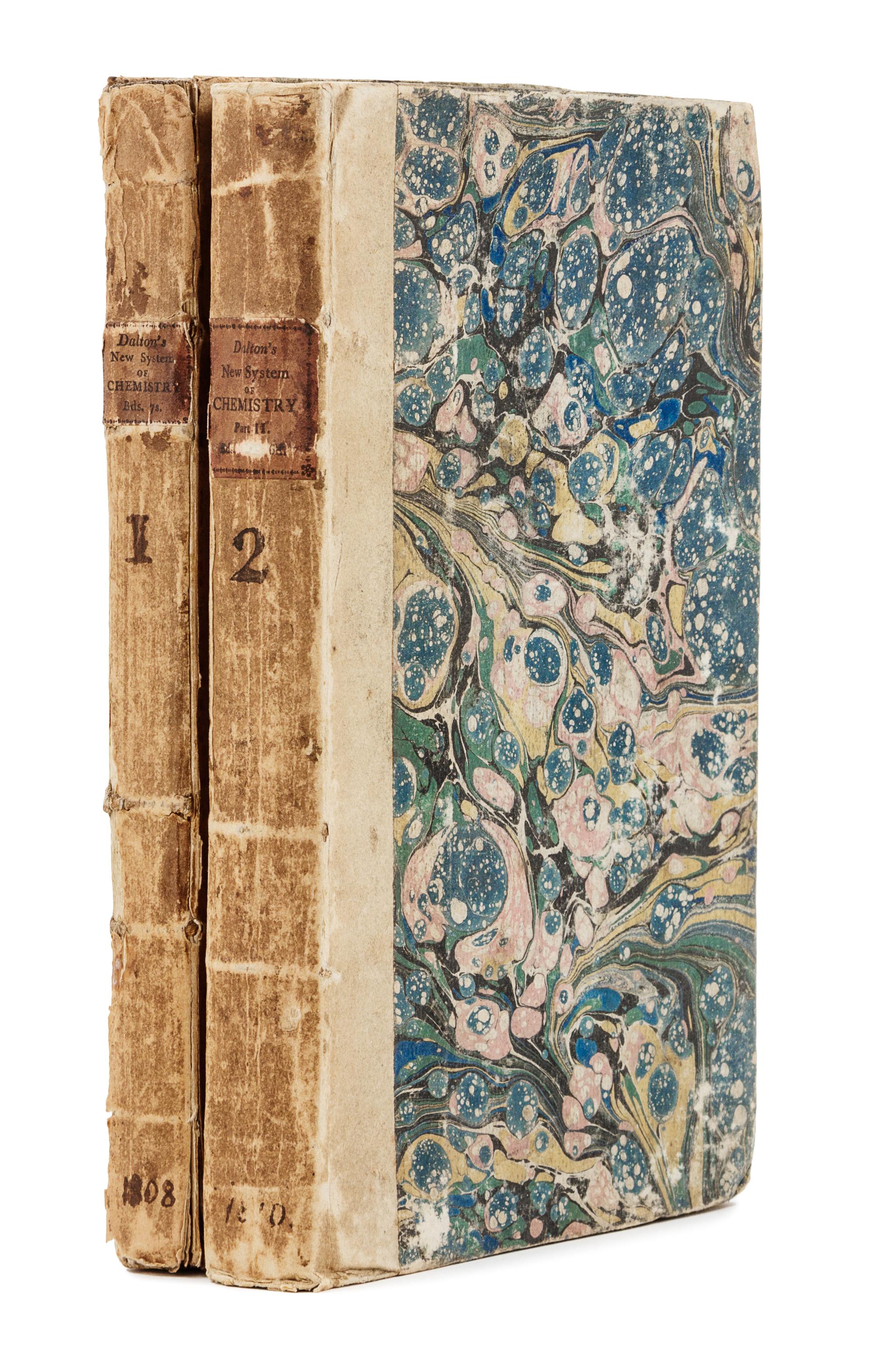 DALTON, John (1766-1844). A New System of Chemical Philosophy . Manchester: S. Russell for R. Bickerstaff, 1808 [part 1]; Russell and Allen for R. Bickerstaff, 1810 [part 2].