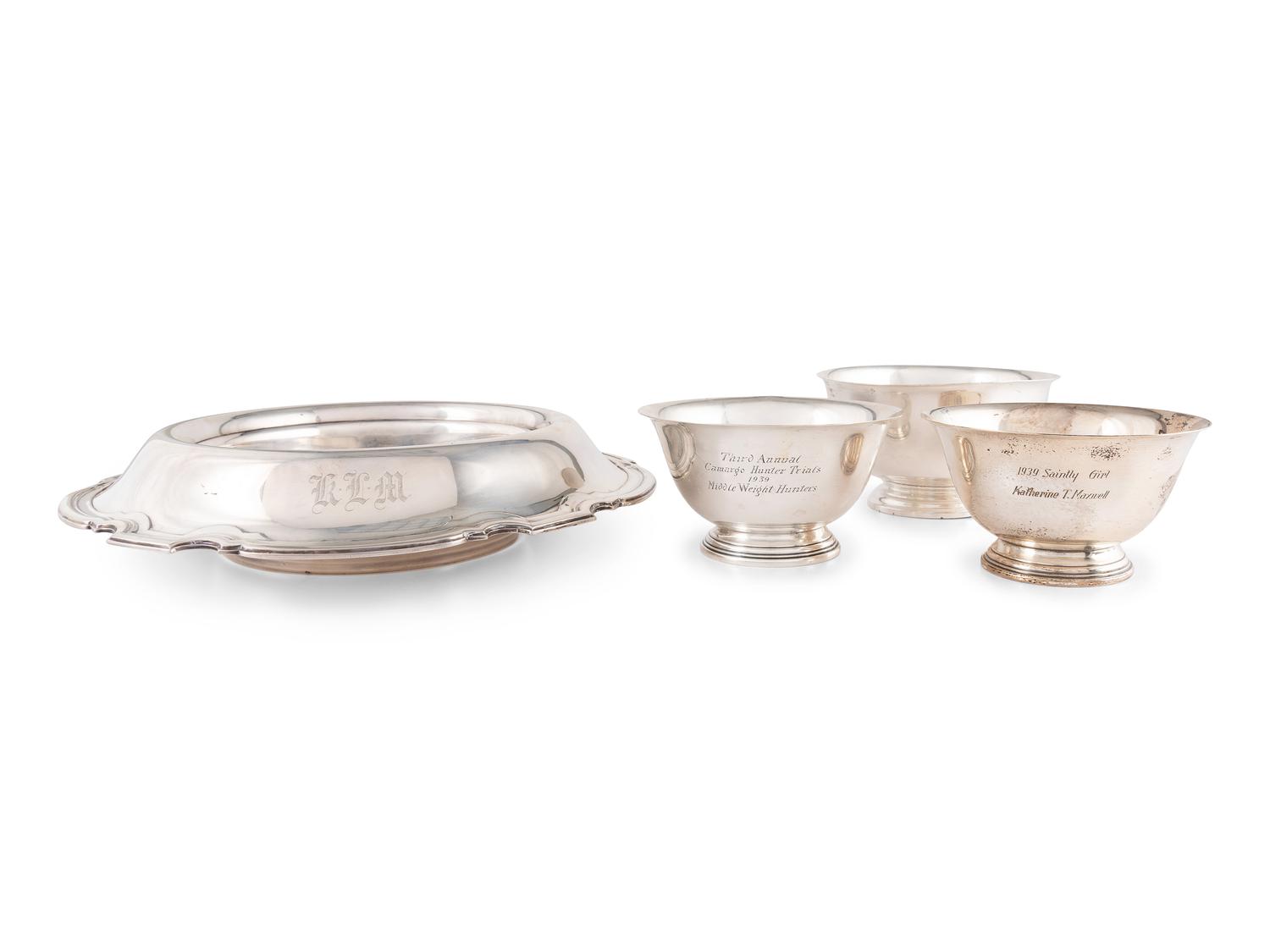 Four American Silver Bowls