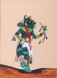 Hopi Gouache on Paper untitled, Ho-o-te