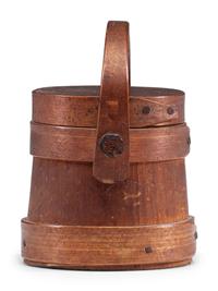 A Miniature Lidded Firkin