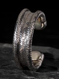 Sterling Silver Woven Cuff Bracelet