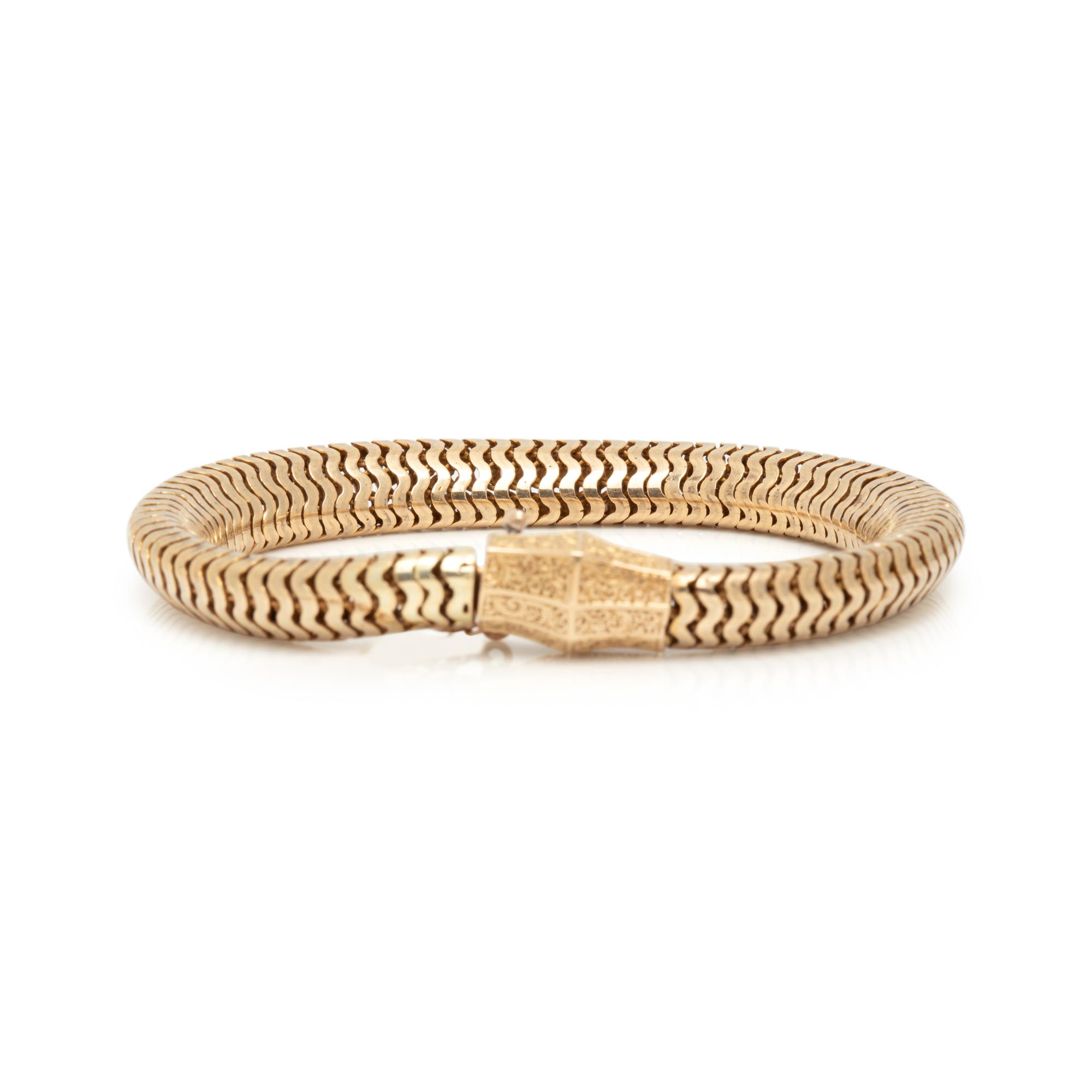 ANTIQUE, YELLOW GOLD BRACELET