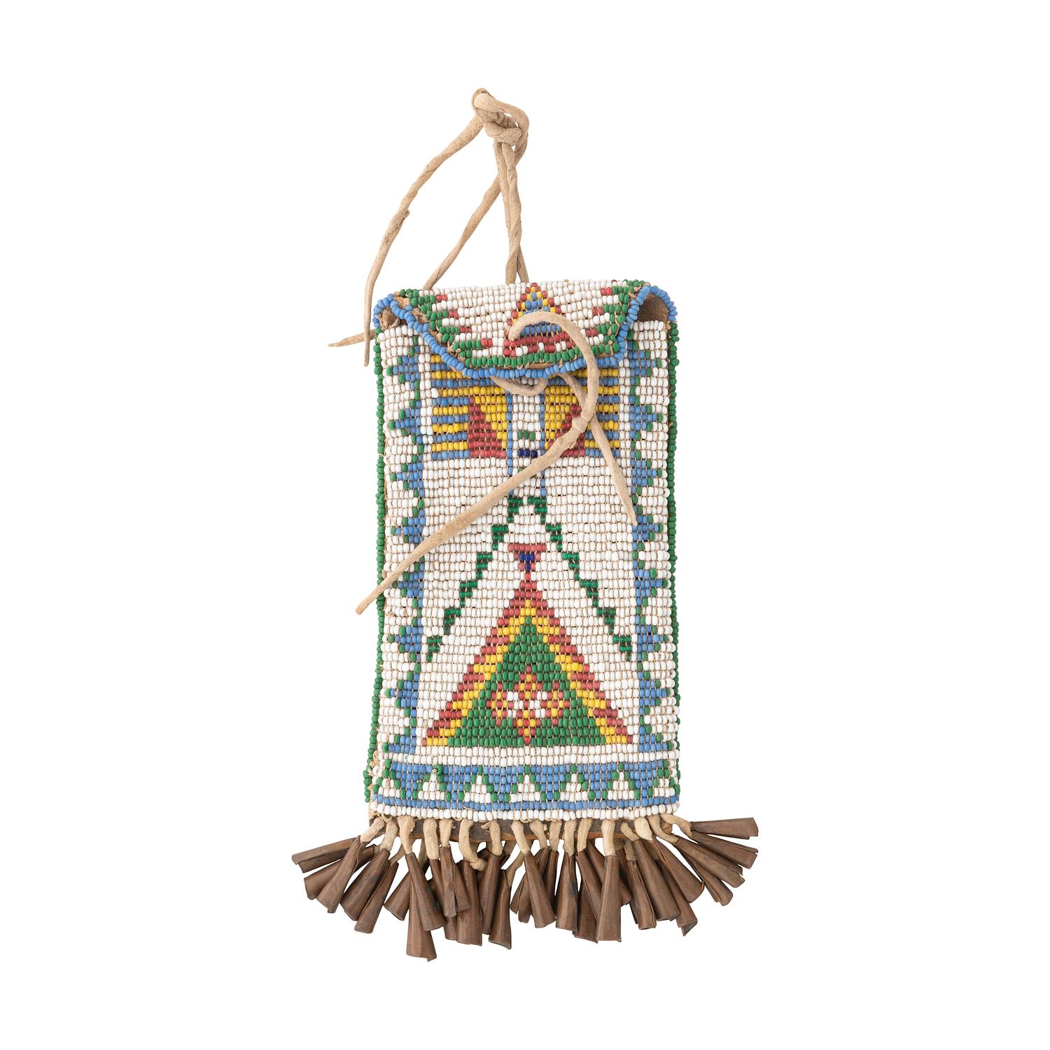 Northern Plains Loom Beaded Strike-a-Light Bag