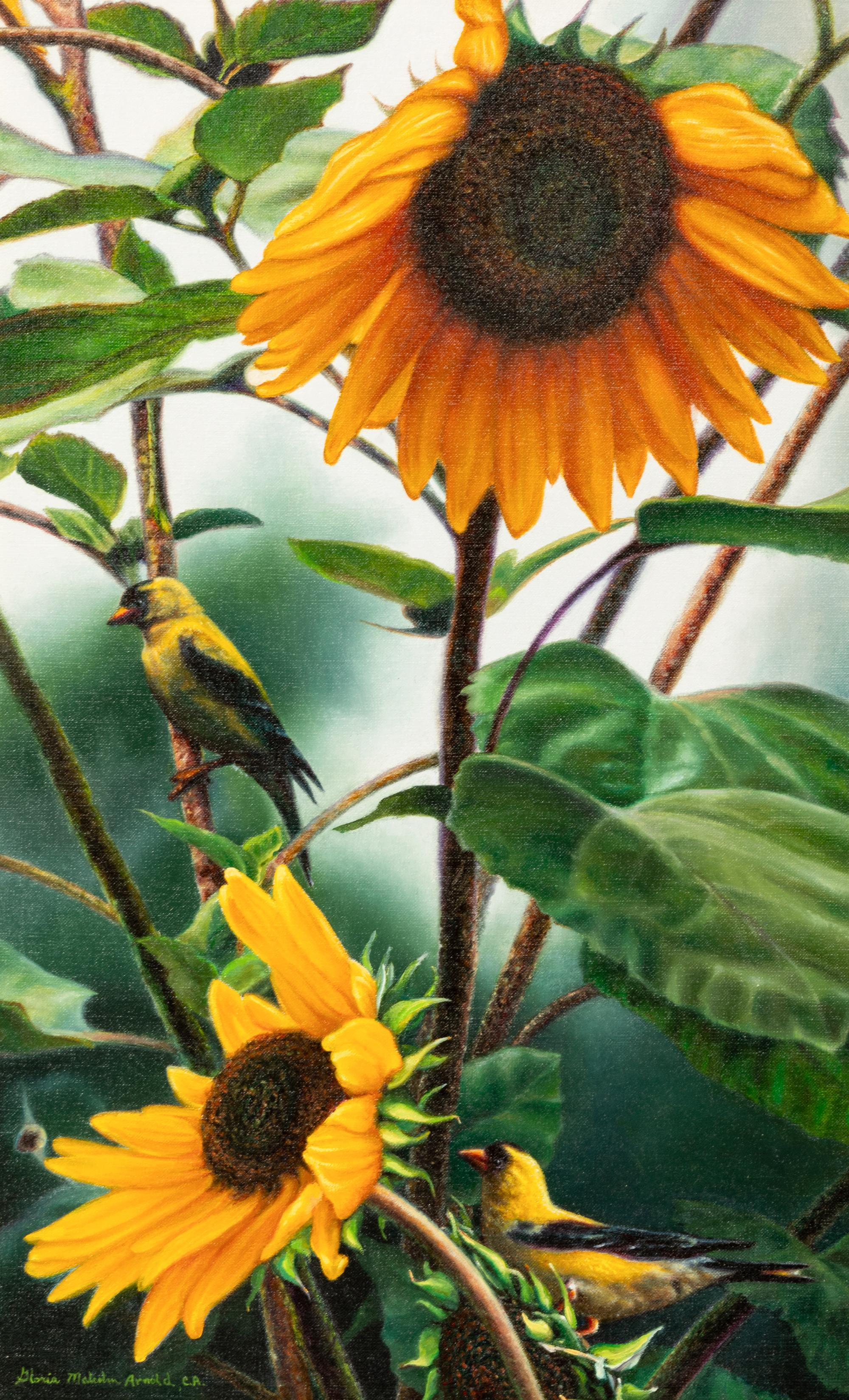 Goldfinches in the Garden