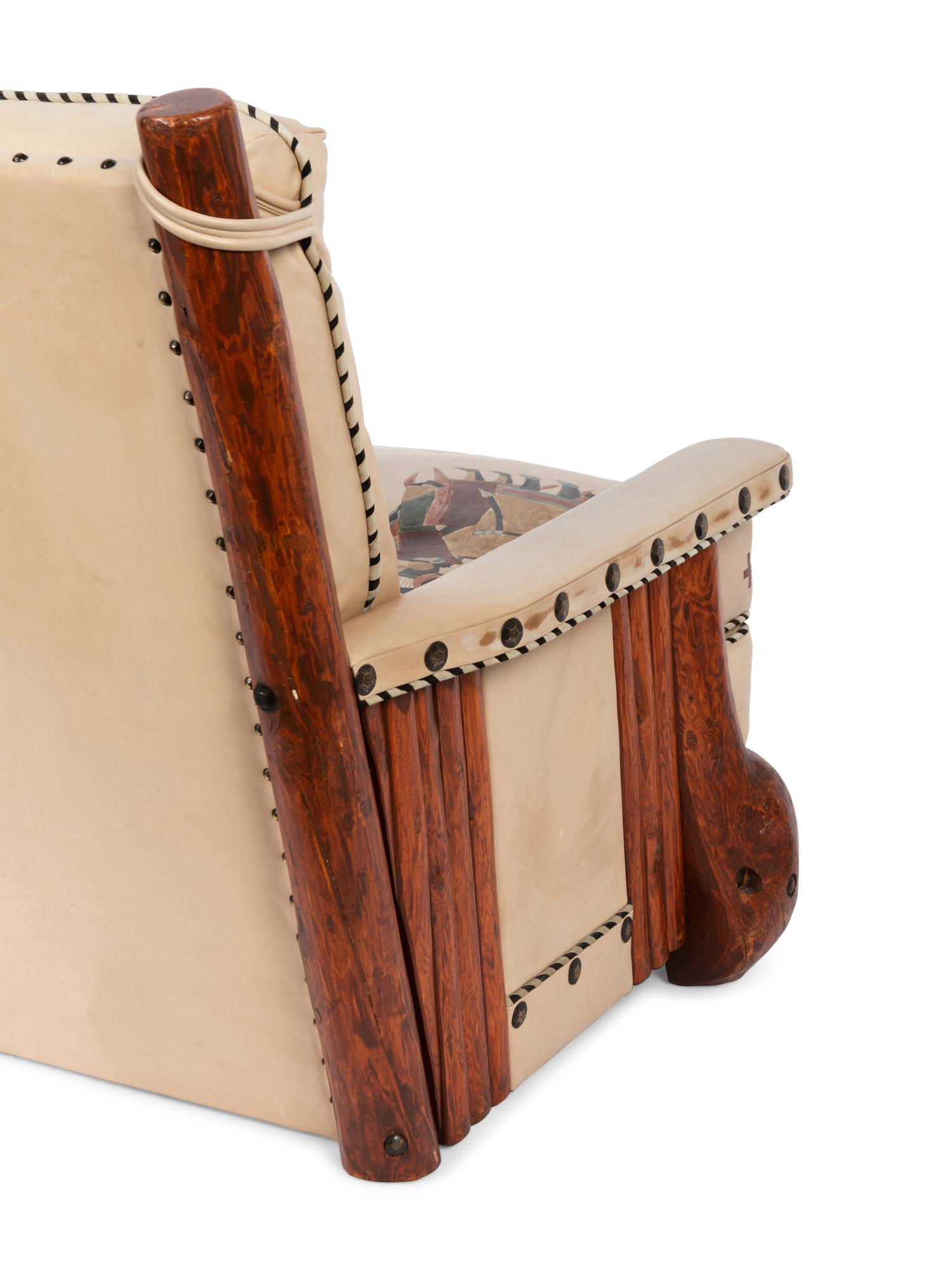 Original Club Chair and custom-made ottoman