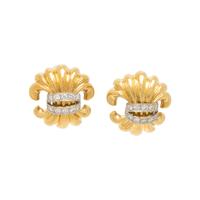 YELLOW GOLD AND DIAMOND CONVERTIBLE EARRINGS