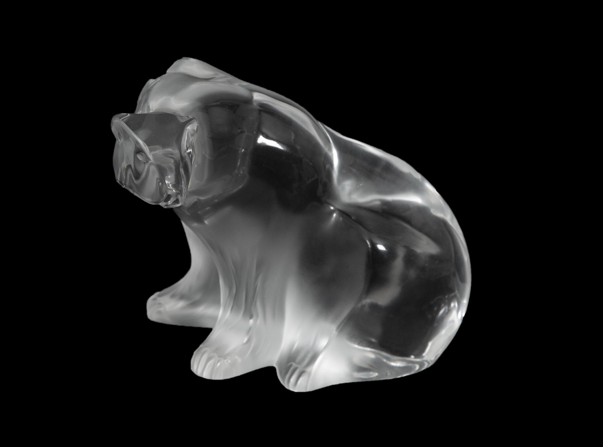 A Group of Eight Lalique Animal Figures