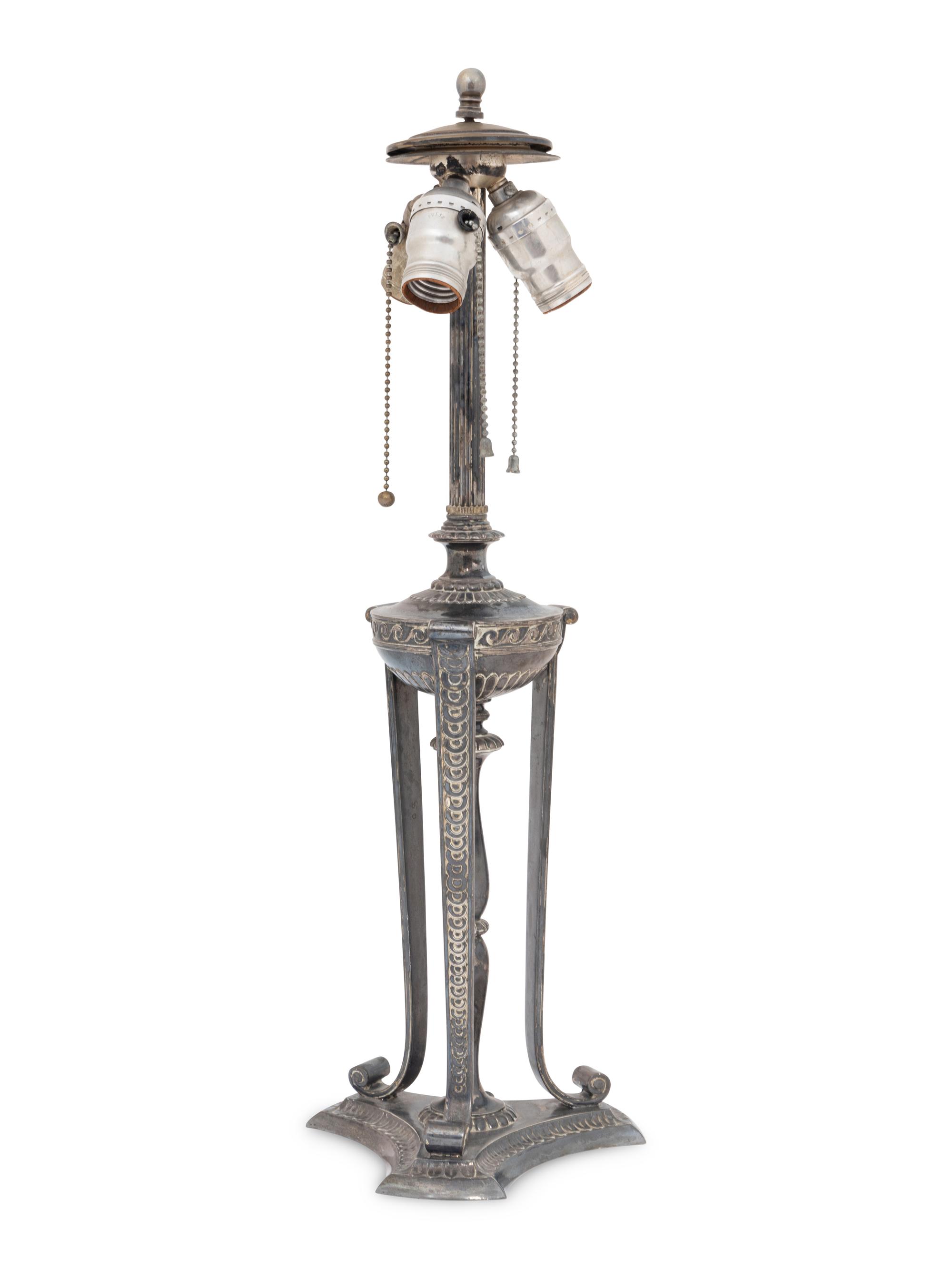 Reverse Painted Birds of Paradise Lamp
