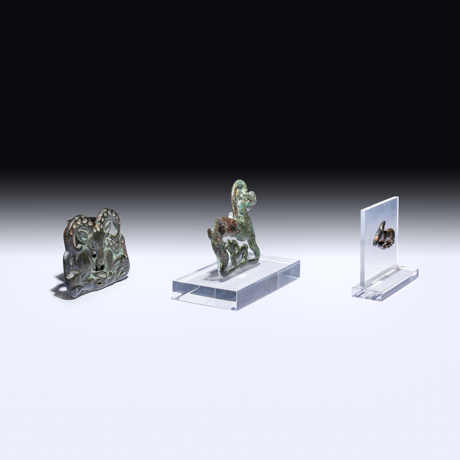 Three Eurasian Bronze Appliqués