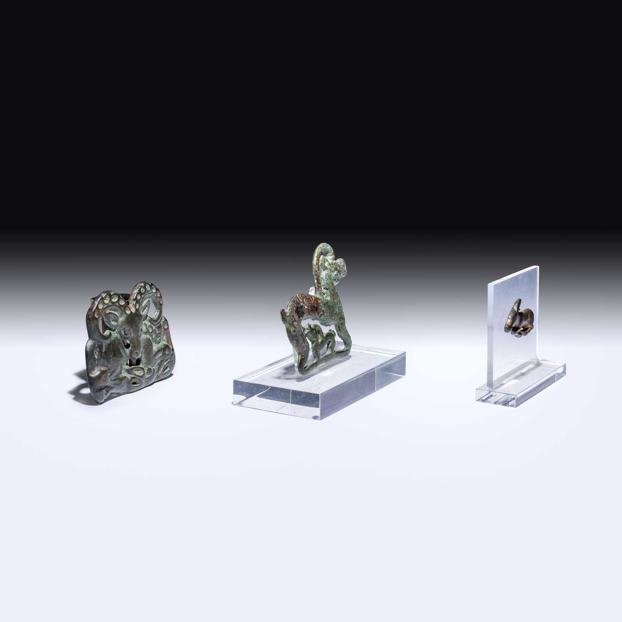 Three Eurasian Bronze Appliqués