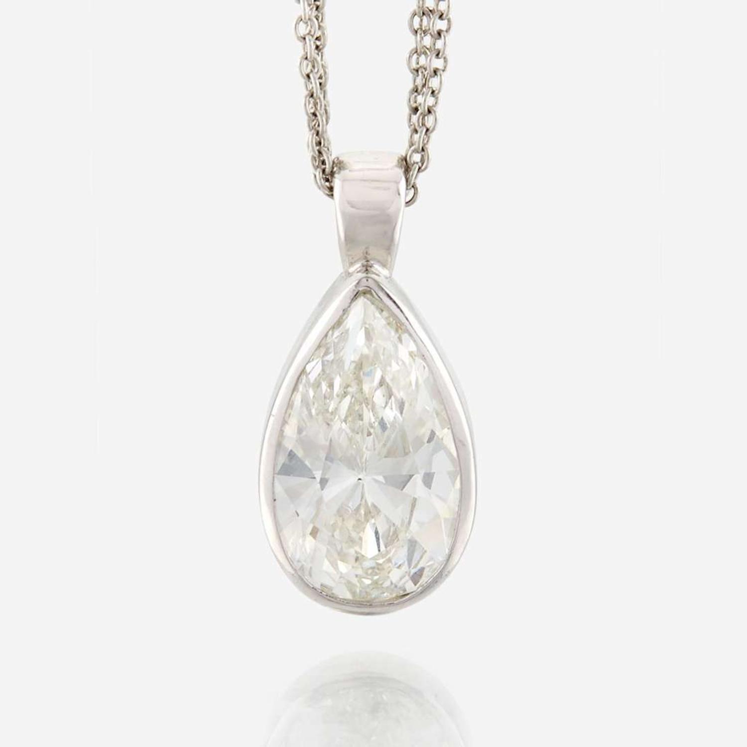 A diamond pendant
