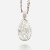 A diamond pendant