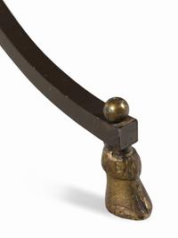 A Steel, Glass, and Marble Gueridon