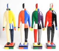 A Set of Four Polychrome Resin Figures Height of each 19 inches. — GUGGENHEIM MUSEUM, 1996
