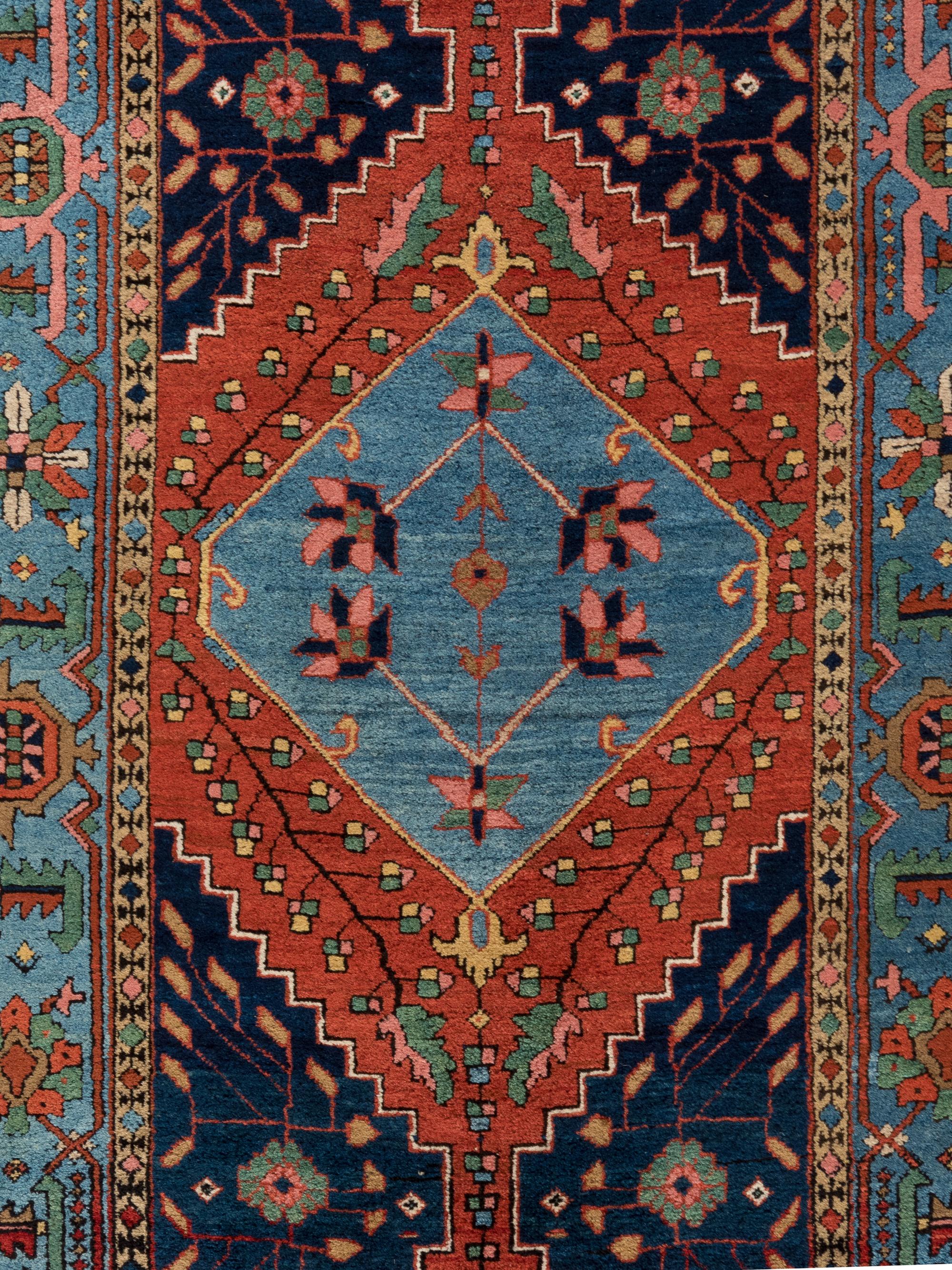 A Heriz Wool Runner