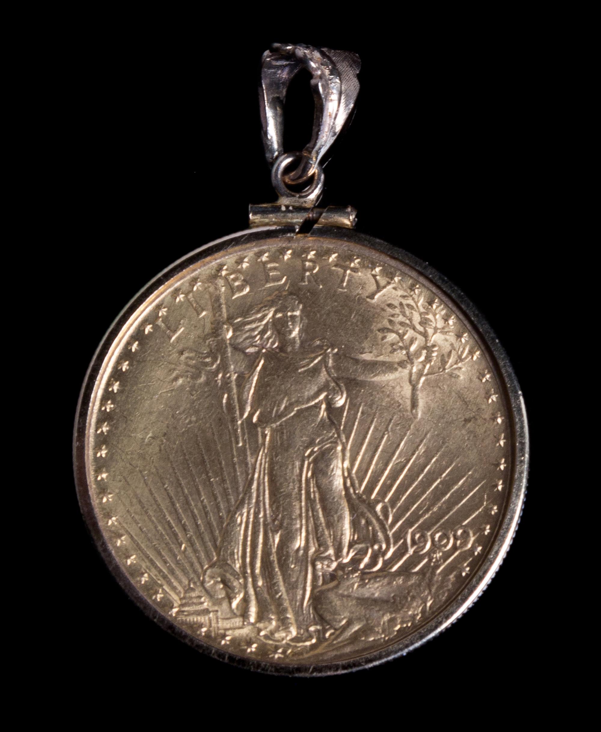 A United States 1909 Saint Gaudens $20 Gold Coin