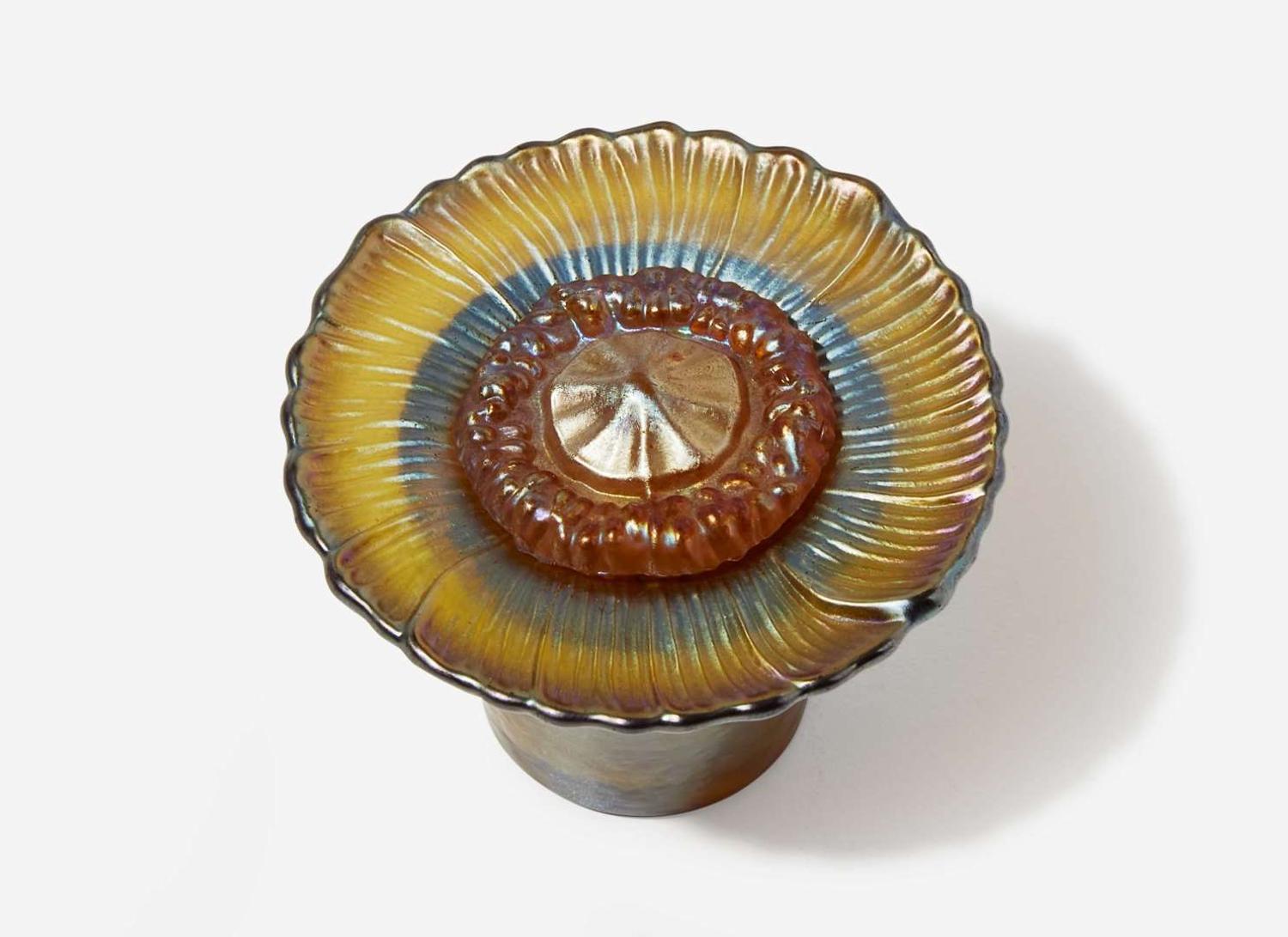 Tiffany Studios (American, active 1878-1932), Two Small Favrile Glass Items, New York, NY, early 20th century