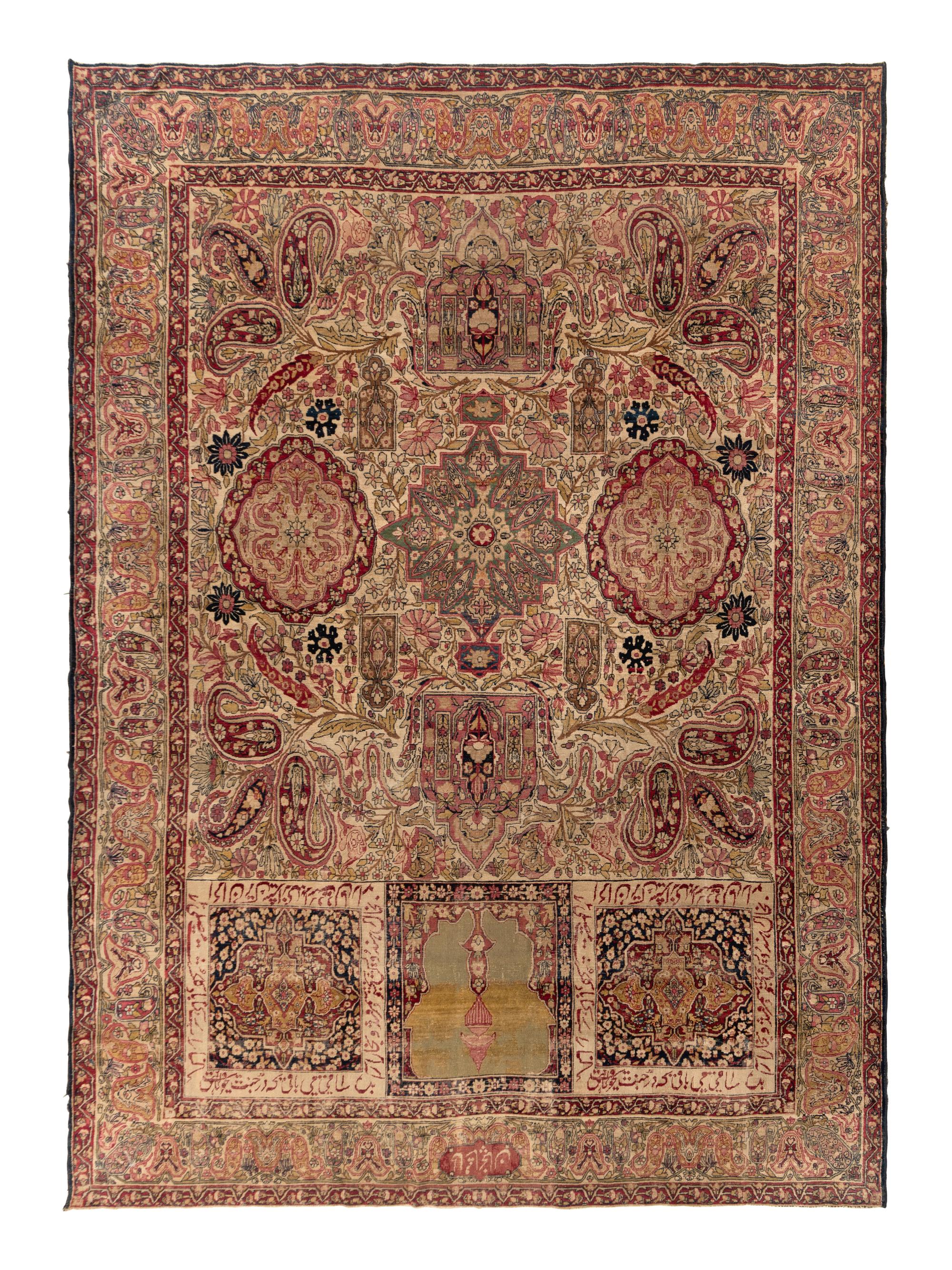 A Lavar Kirman Prayer Rug