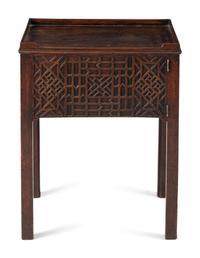 A George II Mahogany Bedside Cabinet