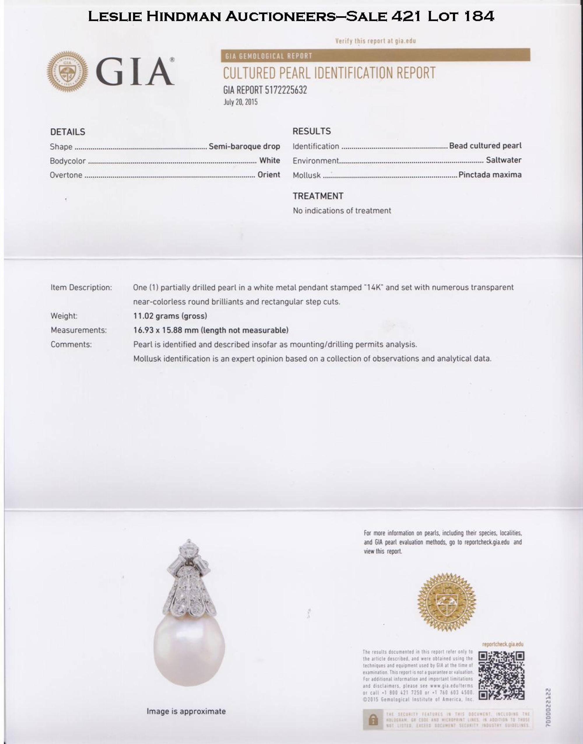 A Fine Platinum and Diamond Necklace, Van Cleef & Arpels, with a Detachable Cultured Pearl and Diamond Pendant, 49.70 dwts.