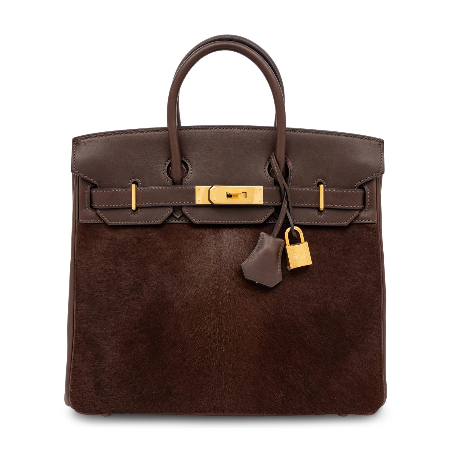 Hermès, Limited Edition HAC Birkin 28 in Pony Hair & Swift Leather