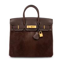 Hermès, Limited Edition HAC Birkin 28 in Pony Hair & Swift Leather