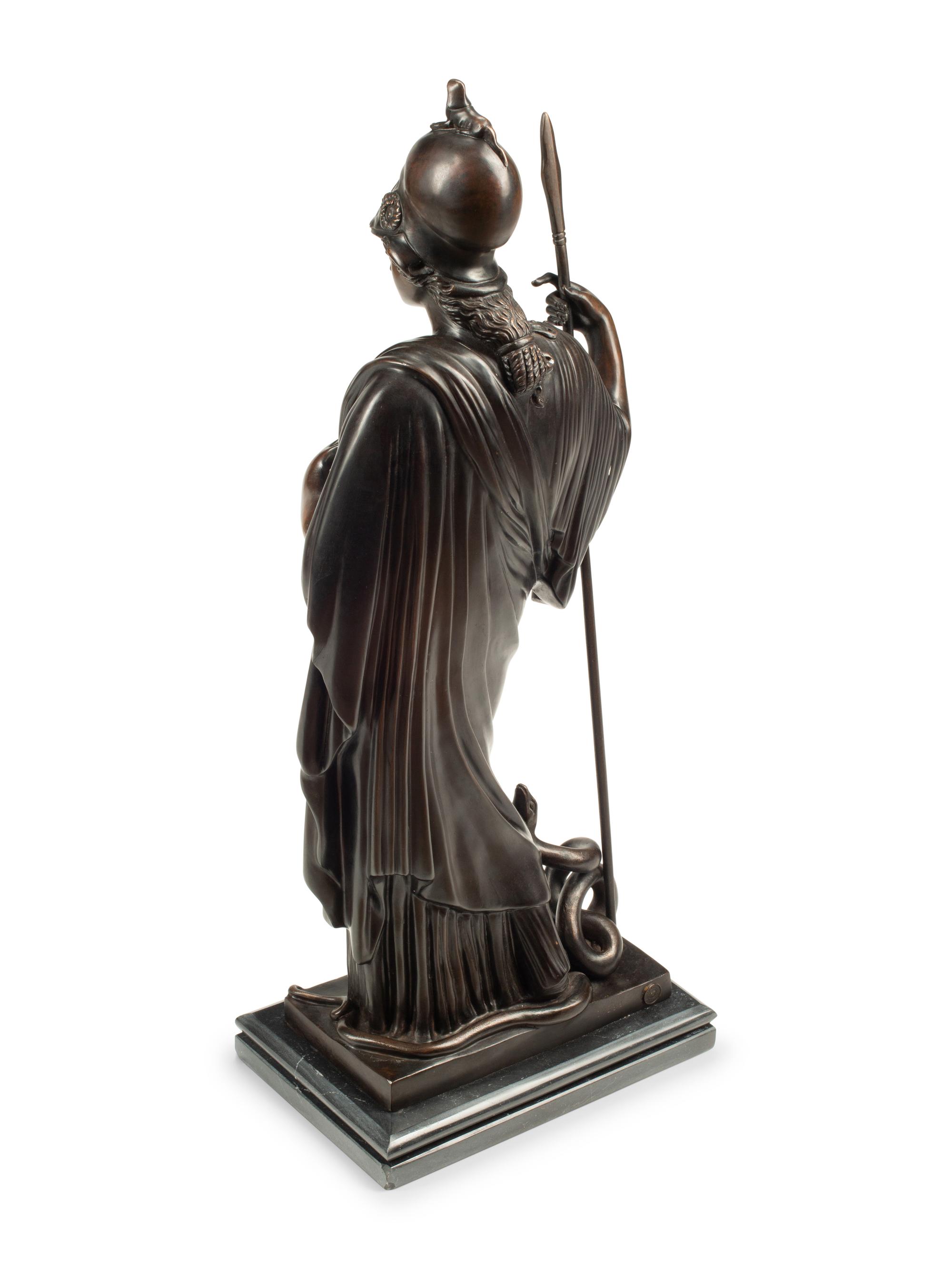 An Italian Bronze Figure of Athena