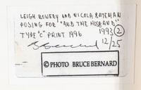 Bruce Bernard (1928-2000) Lee Bowery and Nicola Bateman Posing for Lucien Freud's "And the Husband", 1993