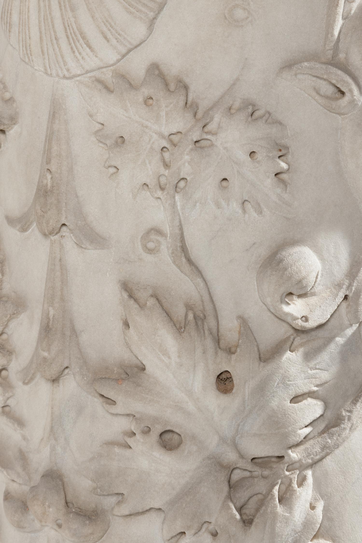 A Renaissance Revival Carved Marble Column