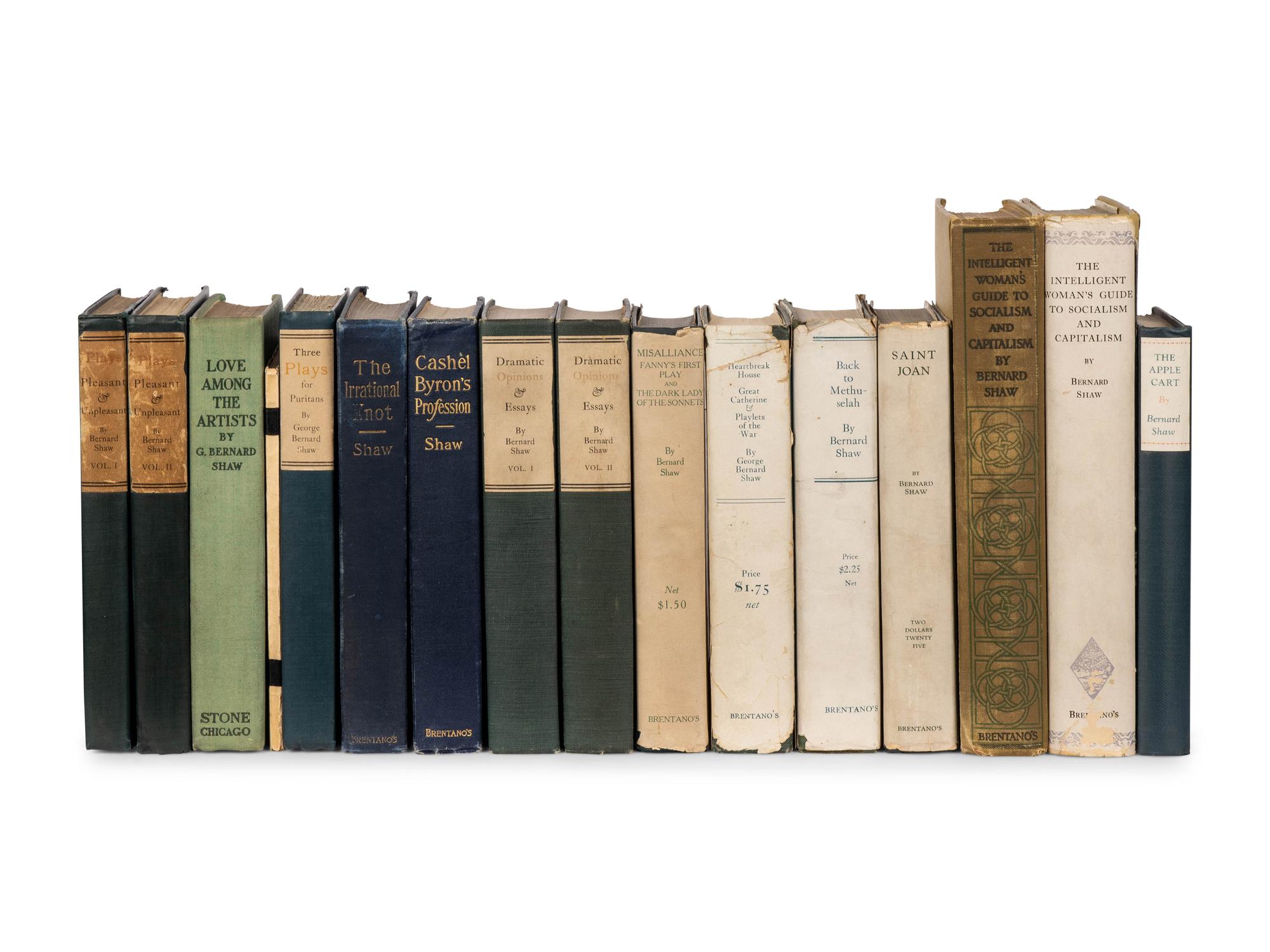SHAW, George Bernard (1856-1950). A group of 13 works, comprising: