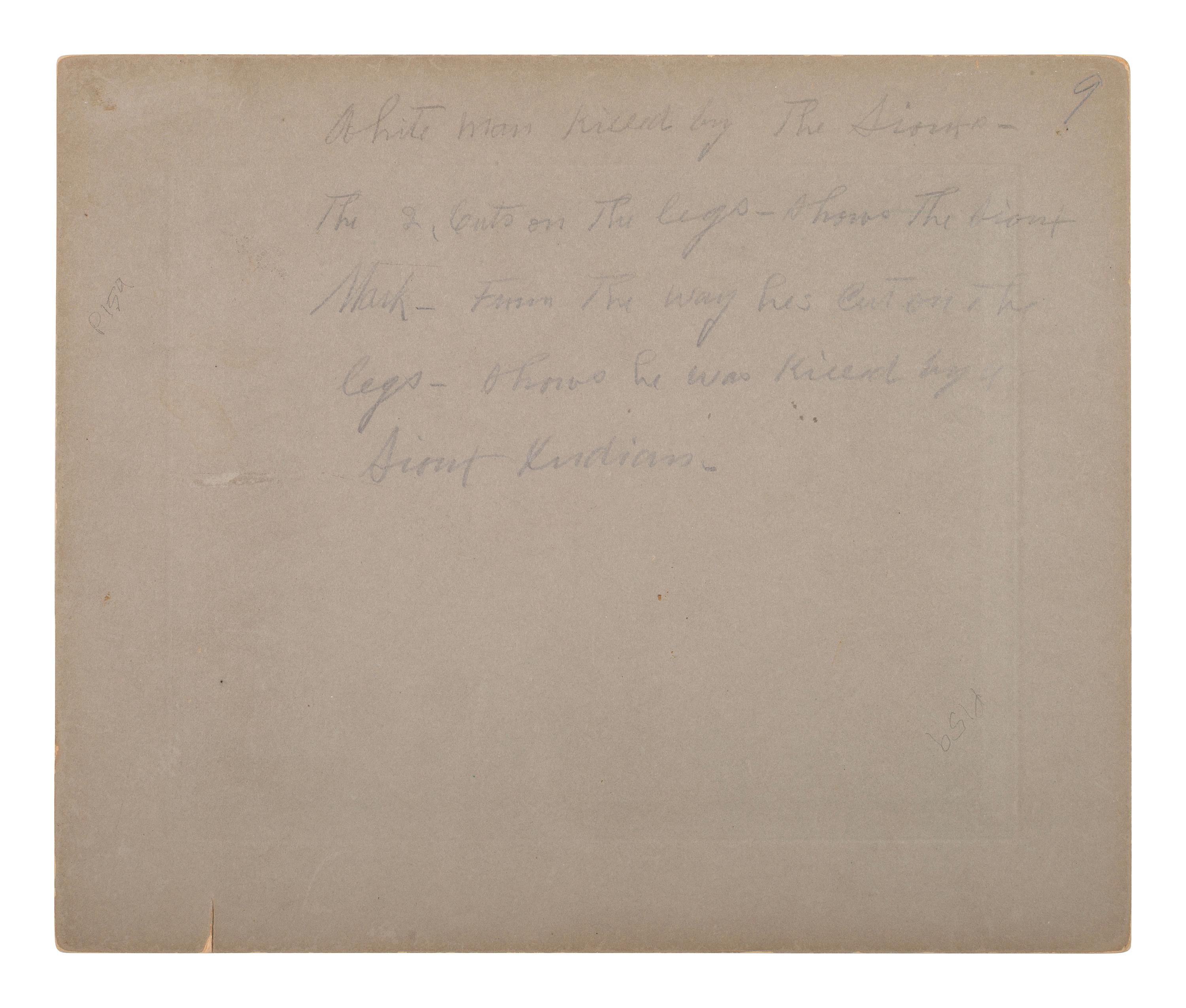 [7TH US CAVALRY]. BARRY, David F. (1854-1934), printer. Postmortem photograph of Sergeant Frederick Wyllyams, killed by the Sioux in June 1867.