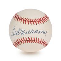 A Ted Williams Single Signed Autograph Baseball (Beckett Authentication Services Letter),