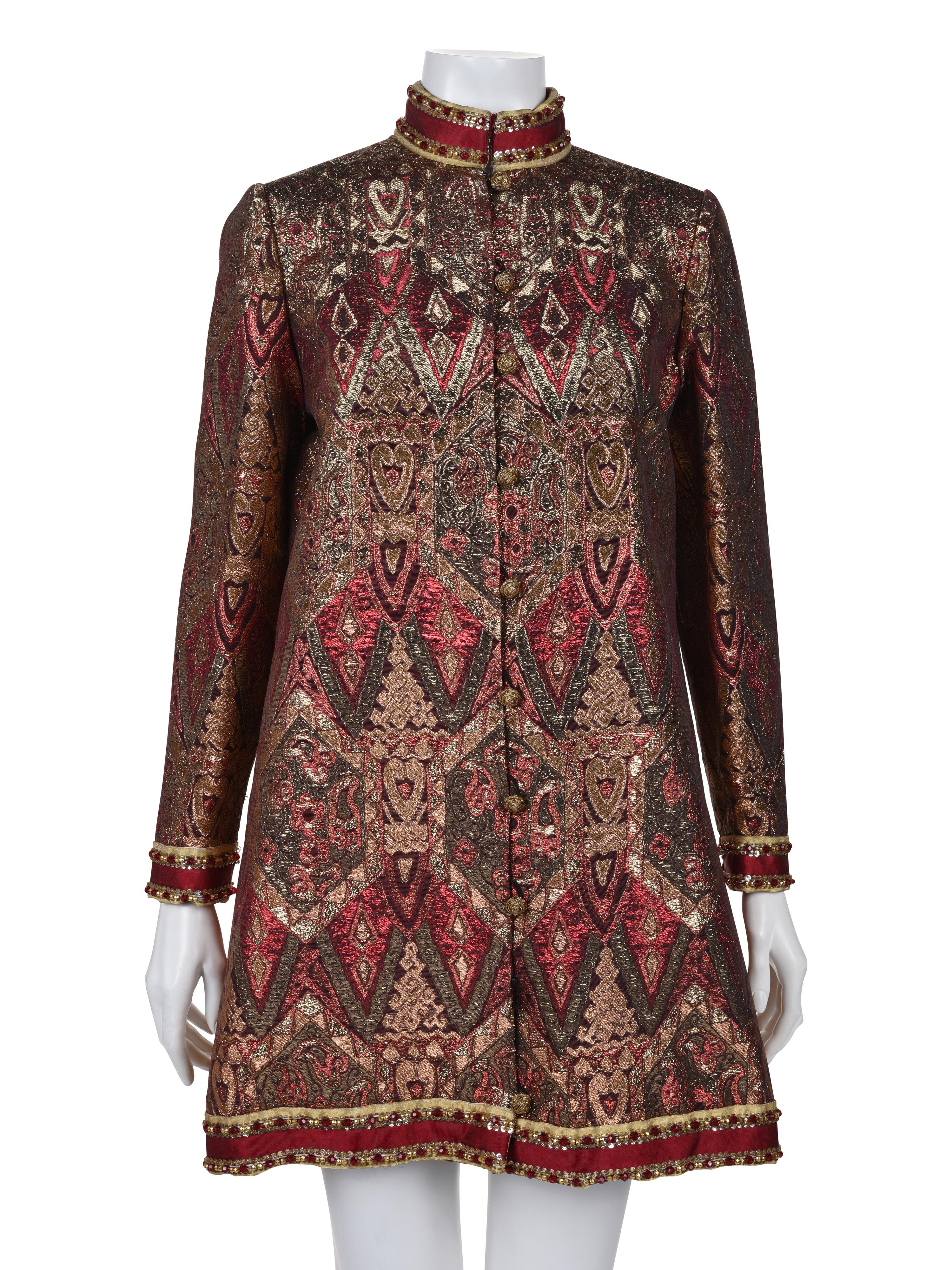 Two Designer Lamé Jackets: One Ungaro and One Teal Traina