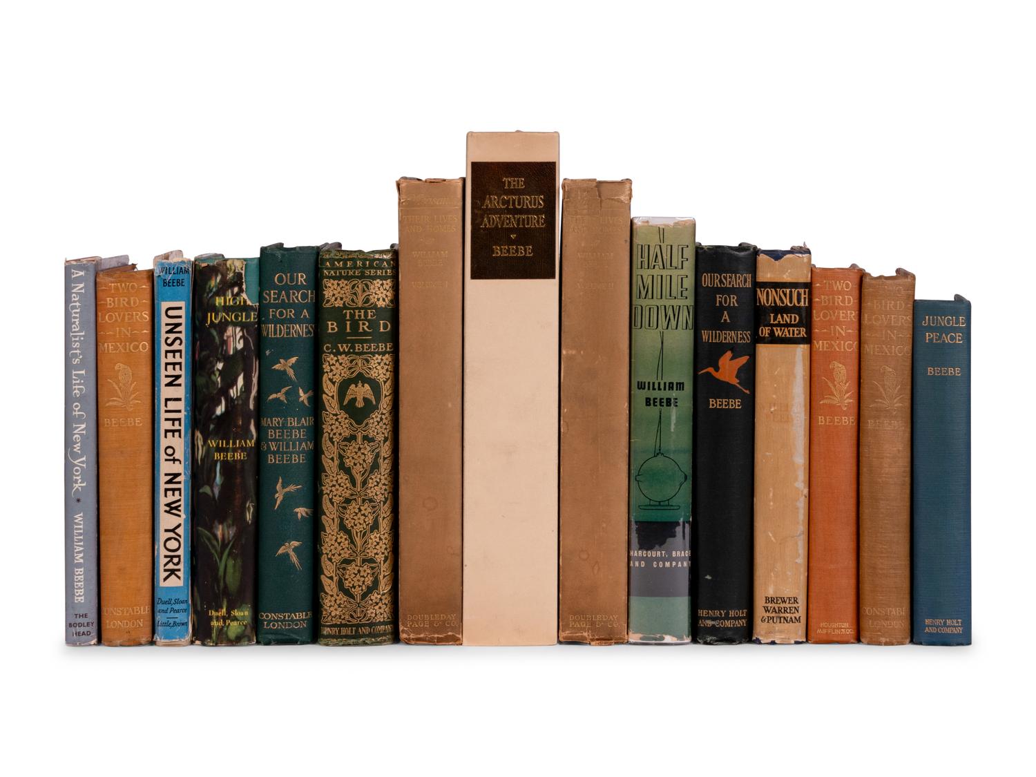 [NATURAL HISTORY]. BEEBE, William (1877-1962). A group of works, SOME SIGNED, including: