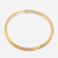 A tricolor gold necklace Italy