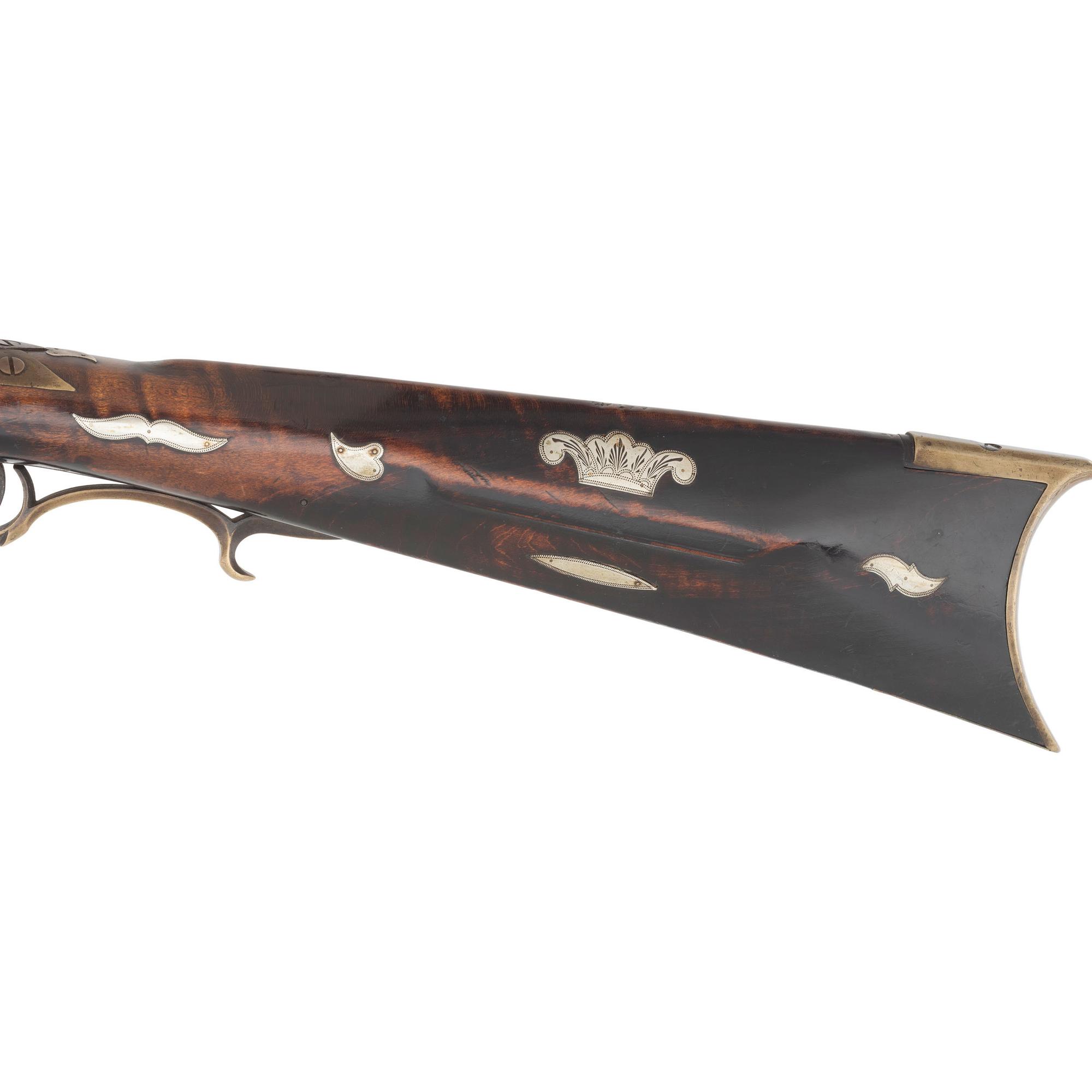 Full Stock Percussion Rifle Marked J Douglas