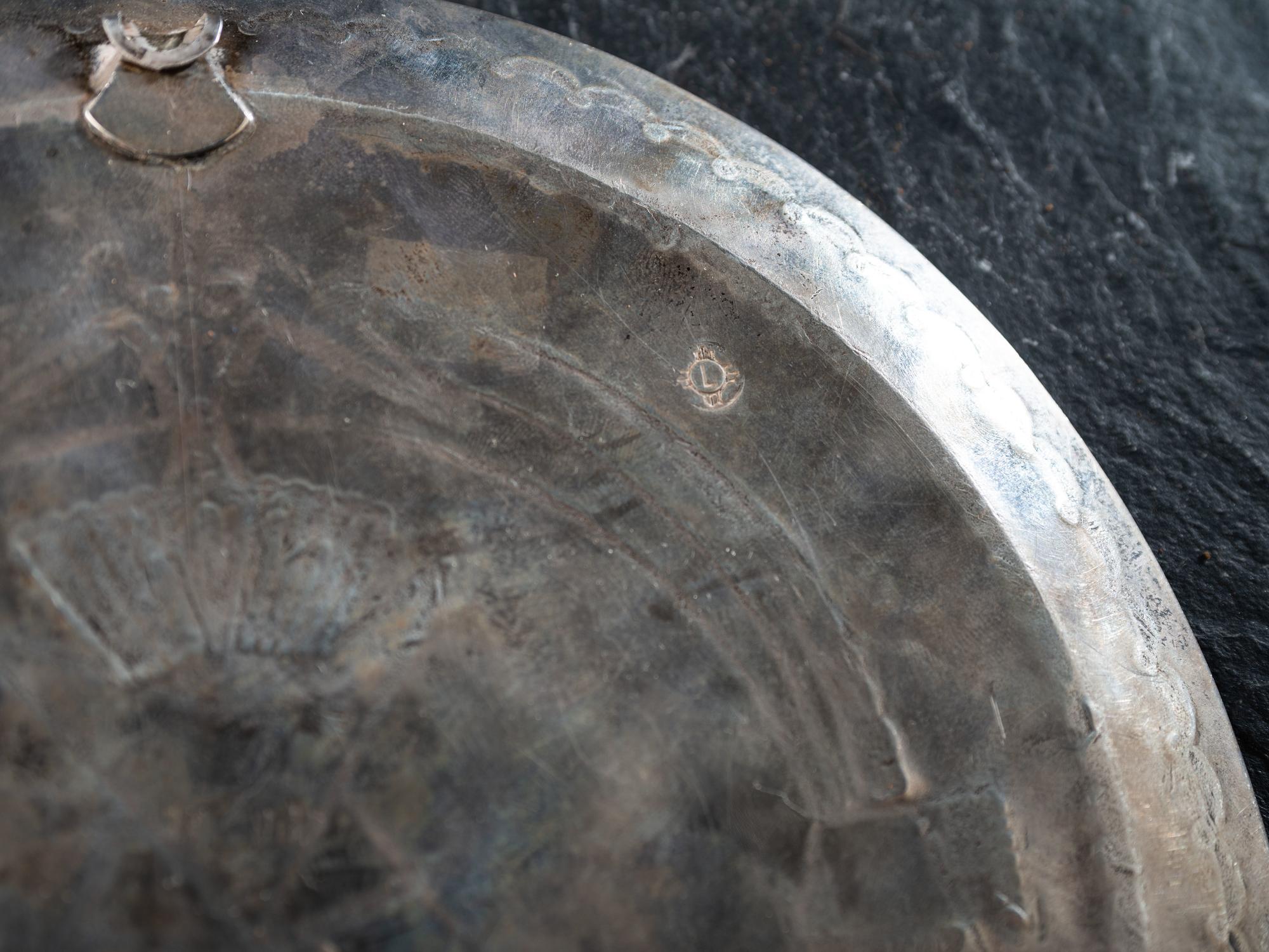 Silver Plaque, with Tipi and Rainbow Guardian