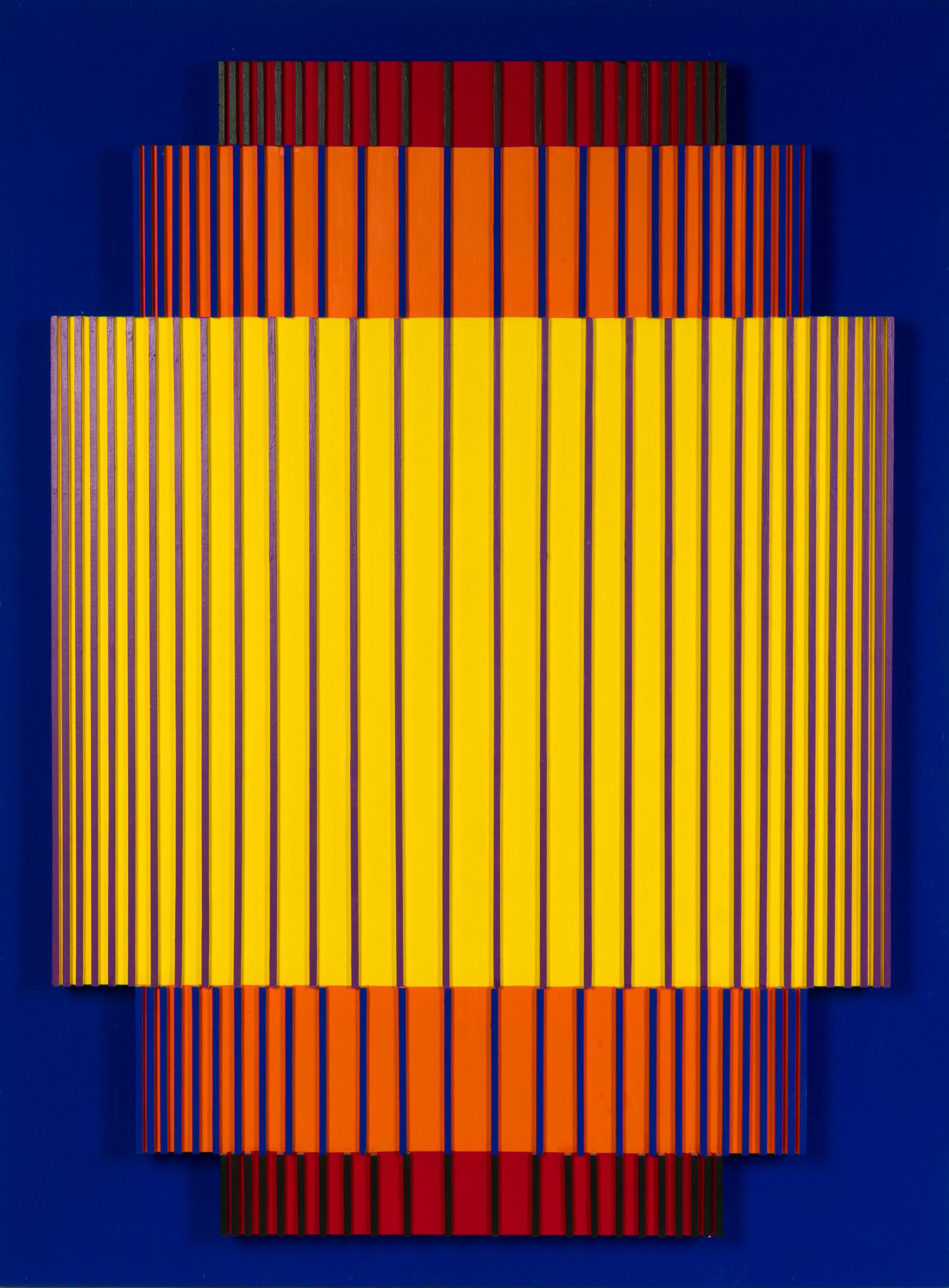 Richard Anuszkiewicz, (American, b. 1930), Masked Triad, 1993