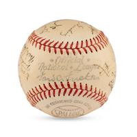 A 1948 Sioux City Soos Team Signed Autograph Baseball (JSA Auction Letter)