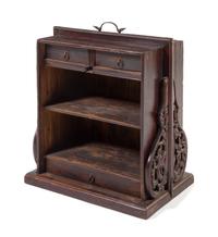 A Chinese Hardwood Traveling Scholar's Bookcase, Tushu Xinggui Height 26 x width 24 x depth 14 inches. — 18TH/19TH CENTURY