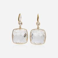 A 14K Yellow Gold and Rock Crystal Suite