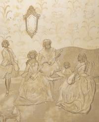 A Pair of Venetian Etched Glass Mirrors